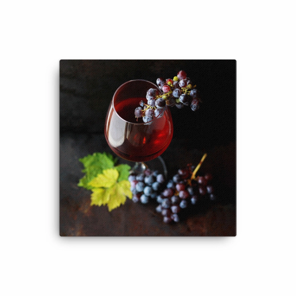 Canvas - Wine and Grapes