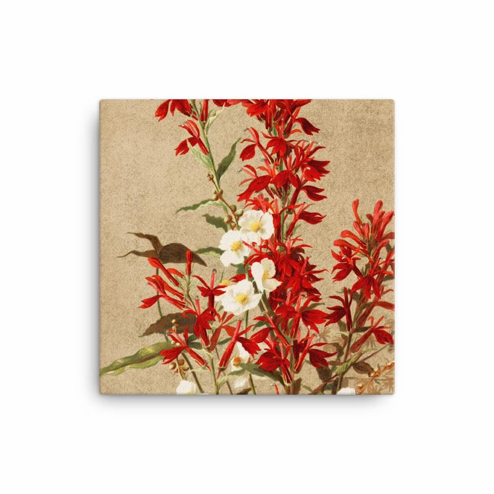 Cardinal Flowers - Canvas