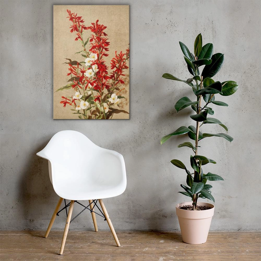 Cardinal Flowers - Canvas