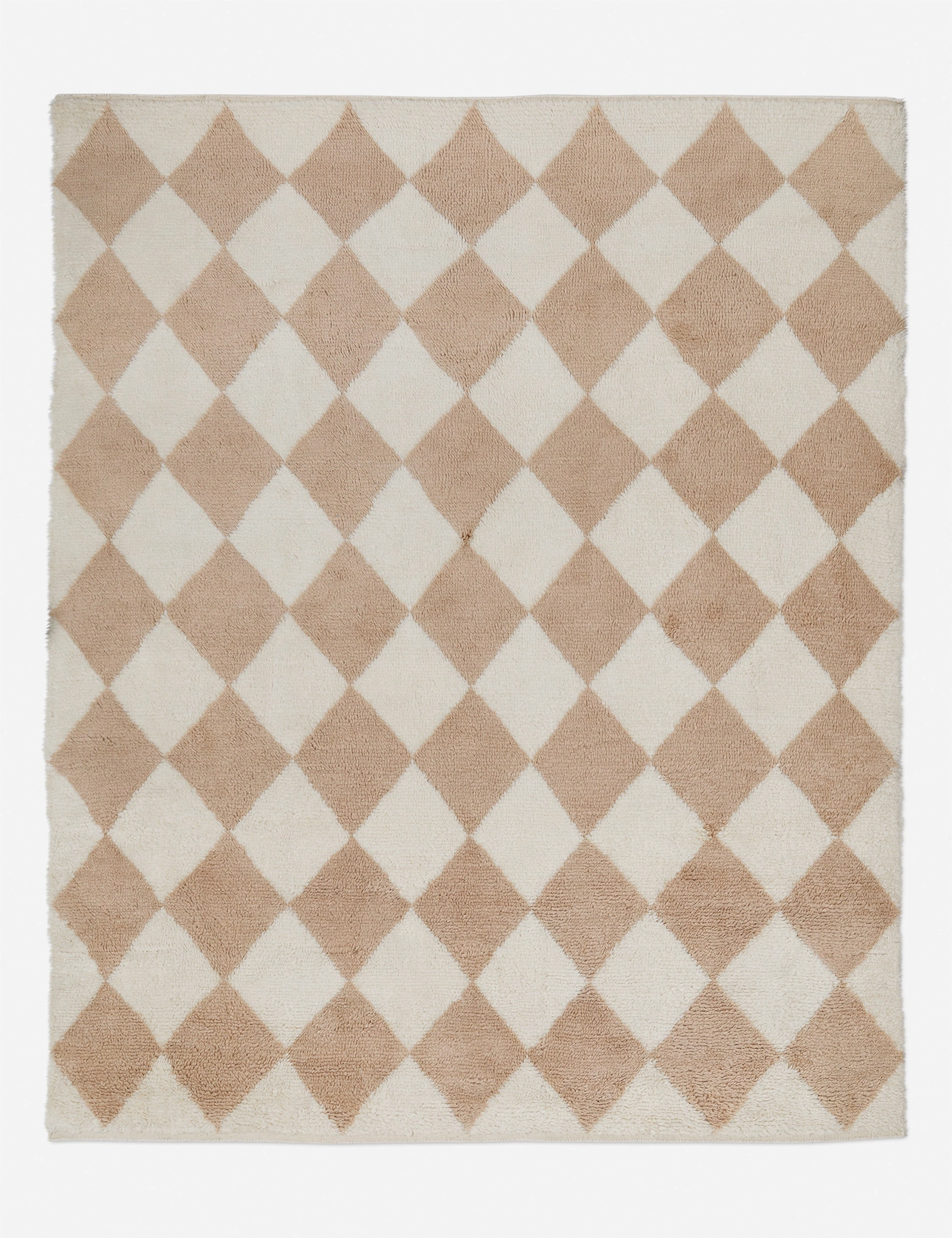 Cariad Hand-Knotted Wool Moroccan Shag Rug trendy fashion rug
