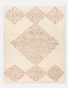 Carita Hand-Knotted Wool Moroccan-Style Rug trendy fashion rug