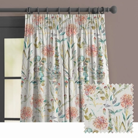 Carneum Ann Printed Made to Measure Curtains Cinnamon patterned fashion rug  