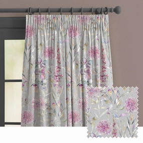 Carneum Fiona Printed Made to Measure Curtains Raspberry patterned fashion rug  