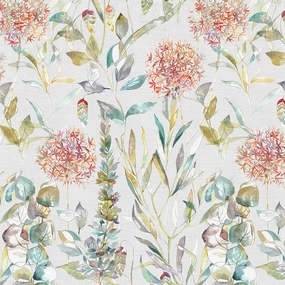 Carneum Printed Cotton Fabric (By The Metre) Cinnamon Cream elegant table cloth  