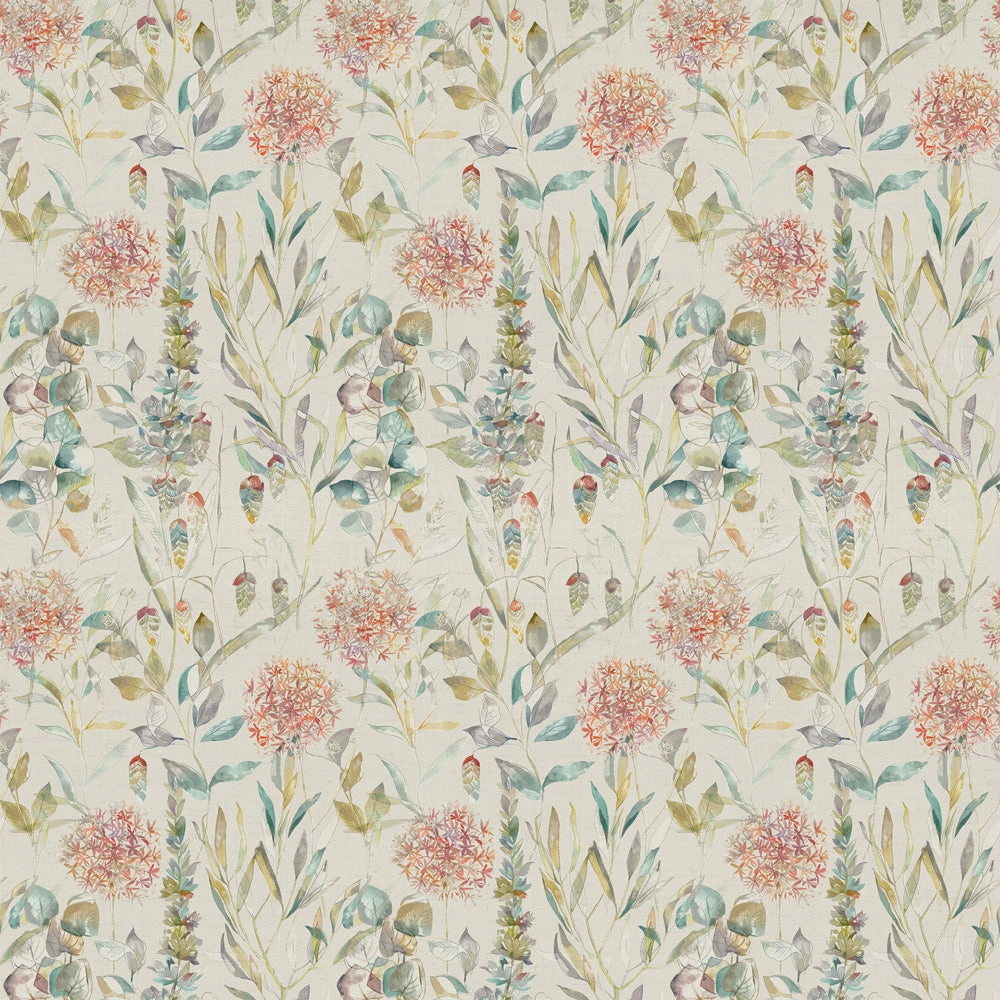 Carneum Printed Cotton Fabric (By The Metre) Cinnamon Linen