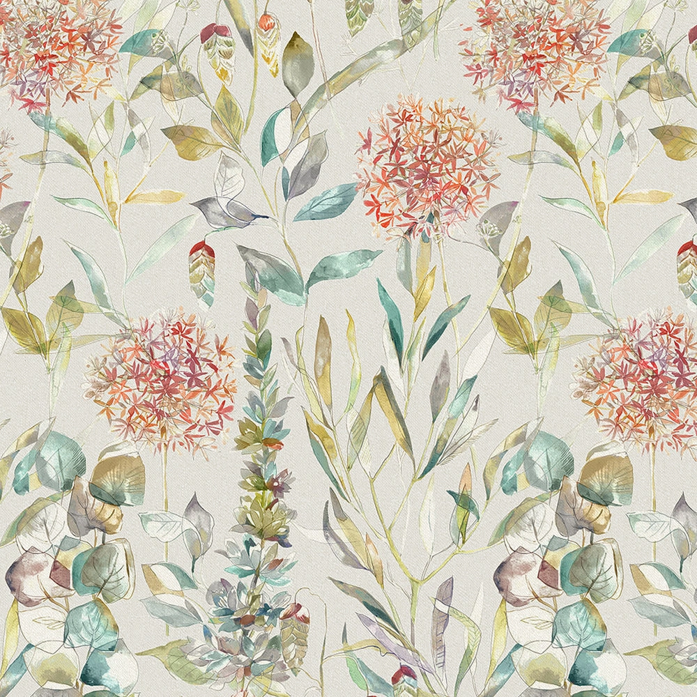 Carneum Printed Cotton Fabric (By The Metre) Cinnamon Linen elegant table cloth  