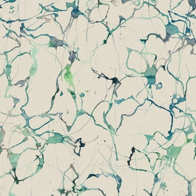 Carrara Printed Cotton Fabric (By The Metre) Ocean elegant table cloth  
