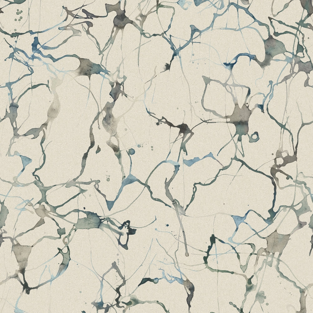 Carrara Printed Fabric (By The Metre) Frost elegant table cloth  