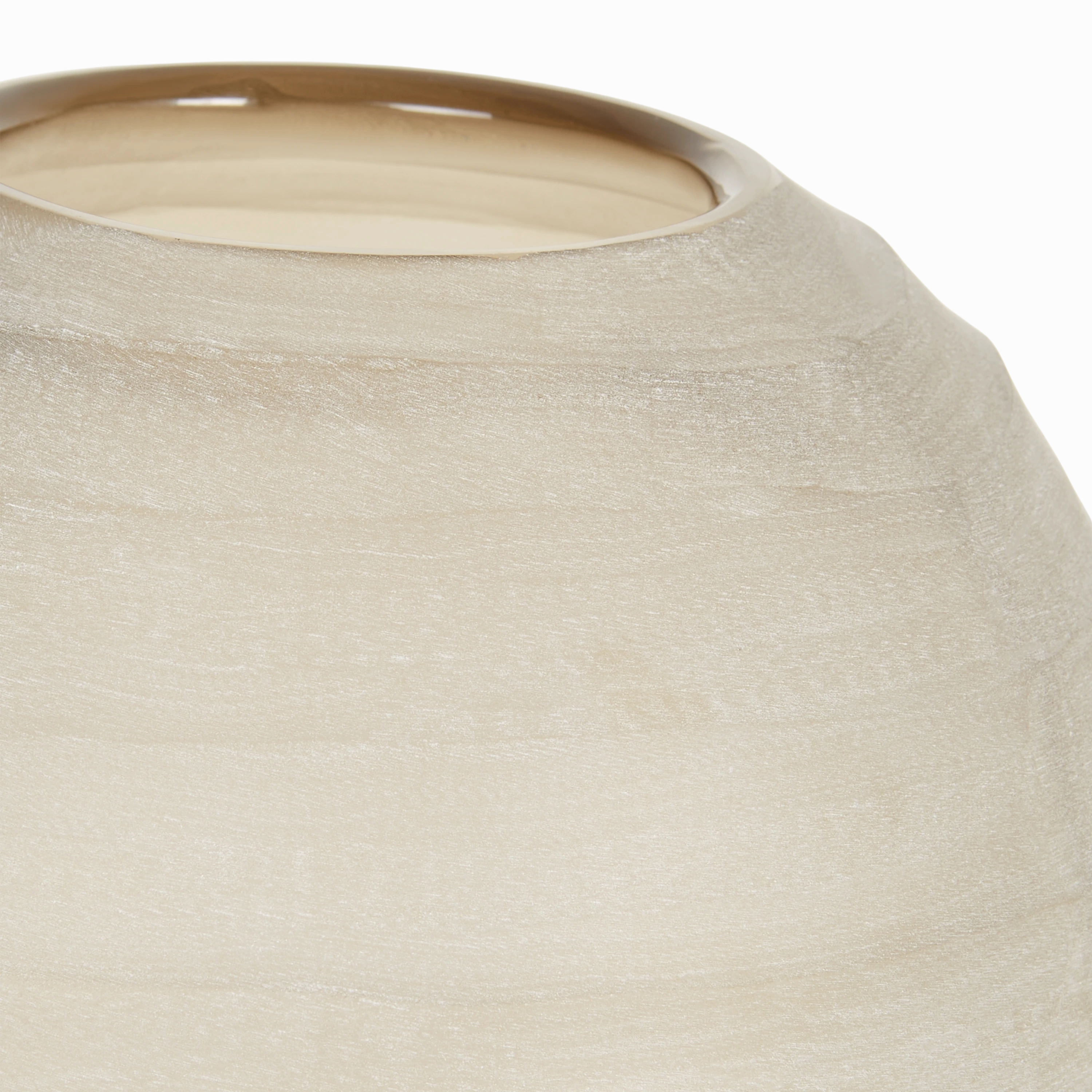 Carved Glass Vase