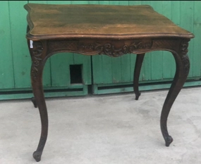 CARVED OAK LOUIS XV LARGE CENTER TABLE interior room decor