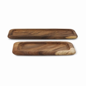 Carved Rectangular Wood Trays ( Assorted Sizes ) interior room decor