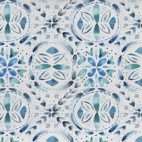Casia Printed Cotton Fabric (By The Metre) Denim elegant table cloth  