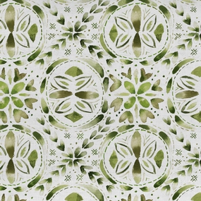 Casia Printed Cotton Fabric (By The Metre) Sage elegant table cloth  
