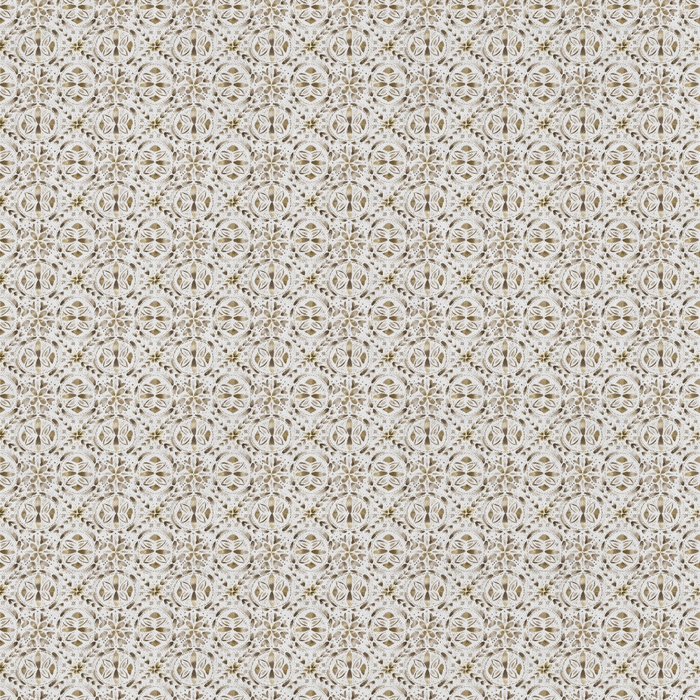 Casia Printed Cotton Fabric (By The Metre) Stone