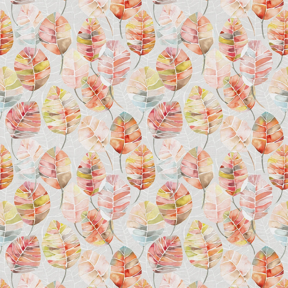 Cassava Printed Cotton Fabric (By The Metre) Cinnamon