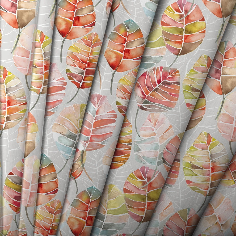 Cassava Printed Cotton Fabric (By The Metre) Cinnamon