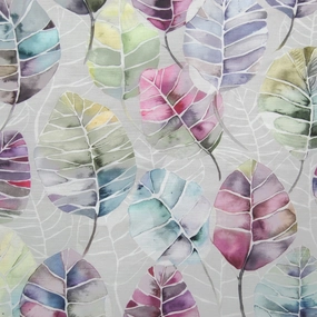 Cassava Printed Cotton Fabric (By The Metre) Sorbet elegant table cloth  