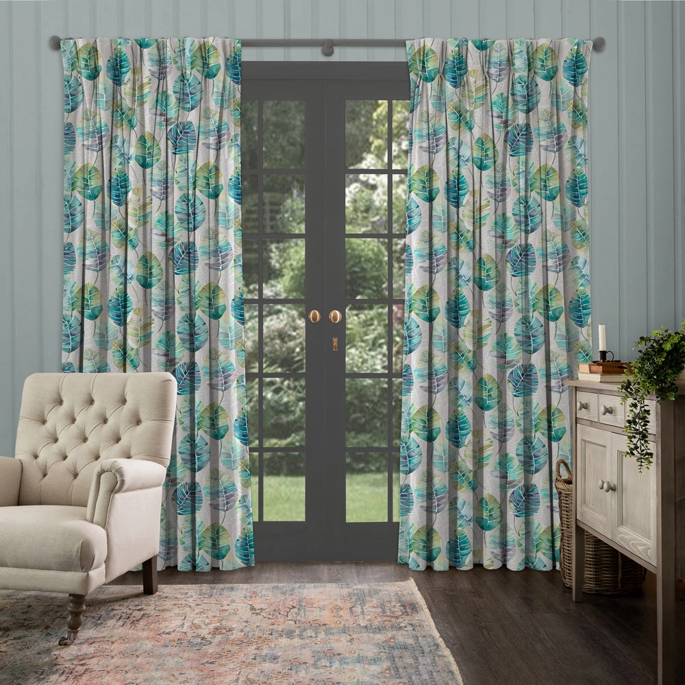 Cassava Printed Made to Measure Curtains Capri