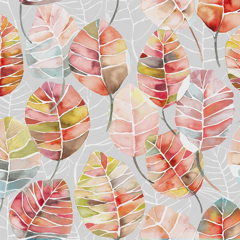 Cassava Printed Made to Measure Curtains Cinnamon