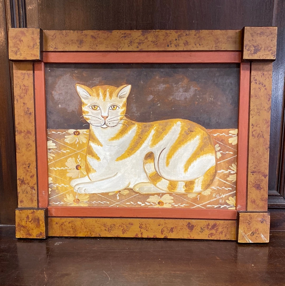 CAT PAINTING classic mural painting