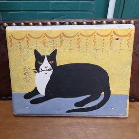 CAT PAINTING ON BOARD3398 classic mural painting
