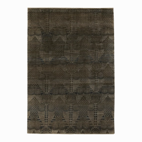 Central Asian Bj-130 minimalist everyday rug