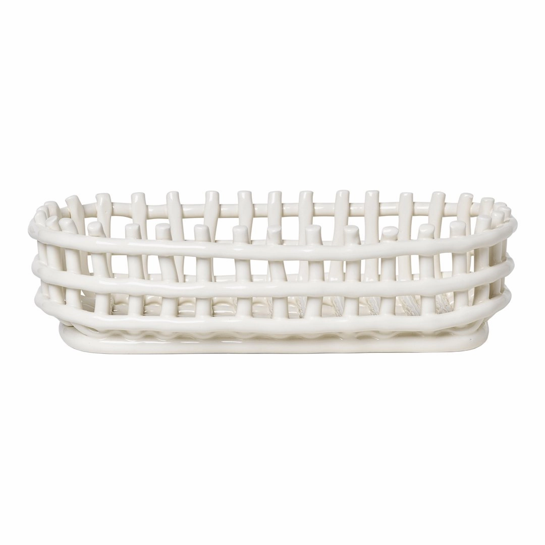 Ceramic Basket - Oval