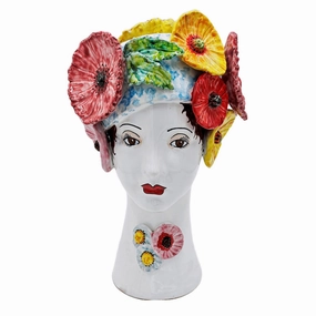 Ceramic Head Vase, Flowers home display ornament