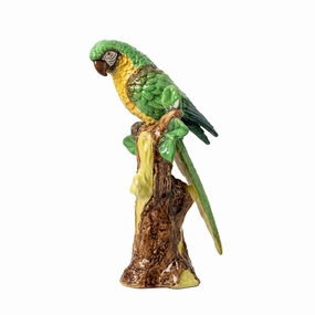 Ceramic Painted Parrot home display ornament