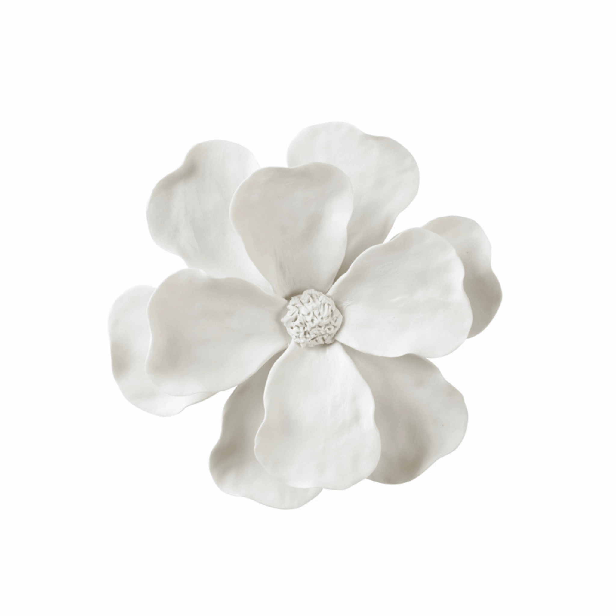 Ceramic White Camellia Wall Flower