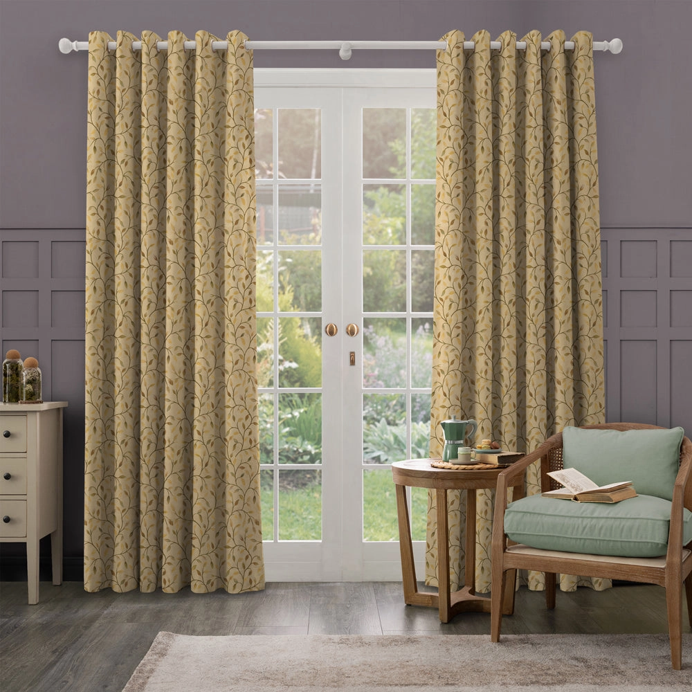 Cervino Woven Jacquard Fabric (By The Metre) Autumn