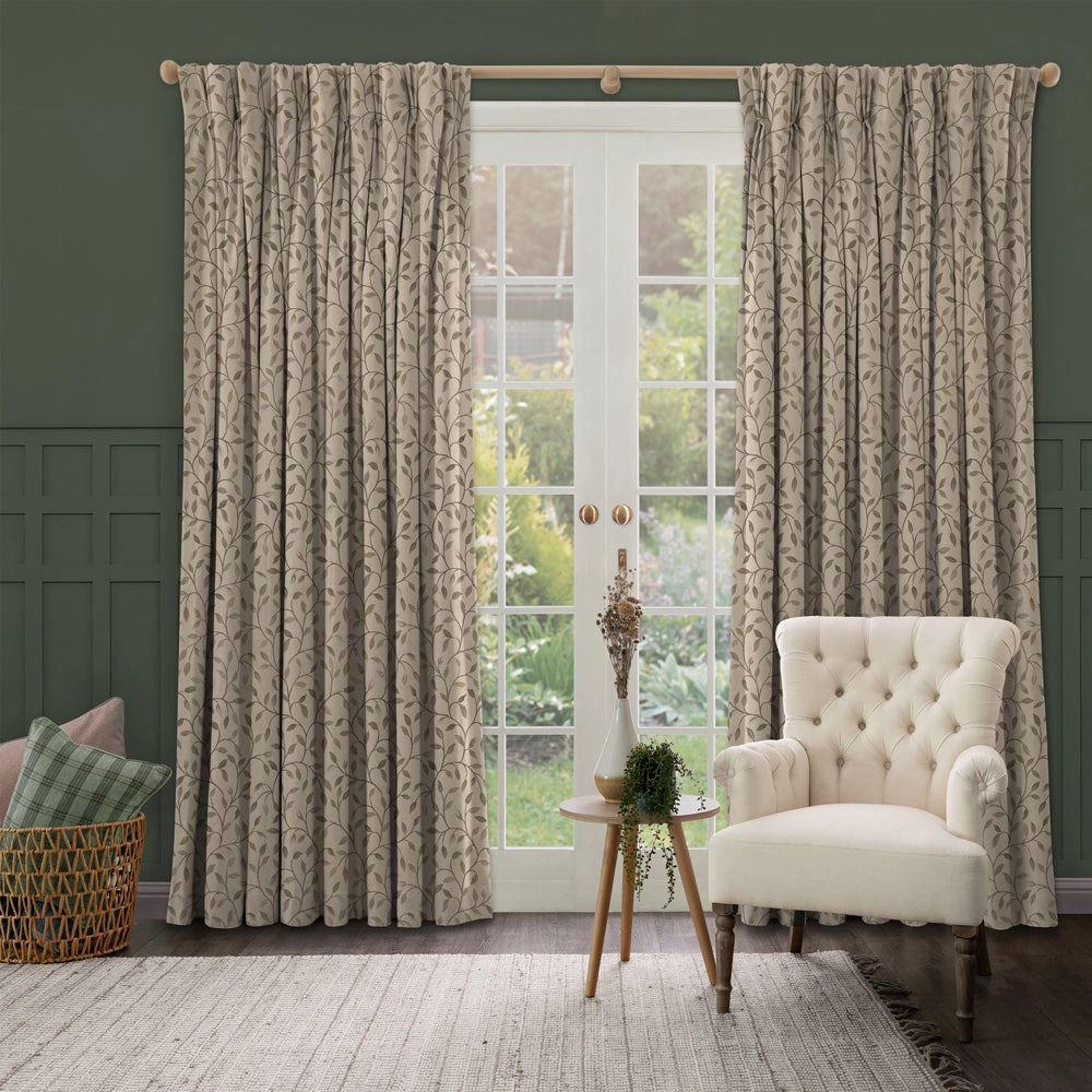 Cervino Woven Jacquard Fabric (By The Metre) Catkin