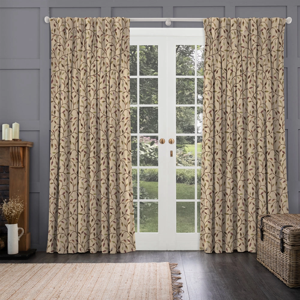 Cervino Woven Jacquard Fabric (By The Metre) Cream Heather