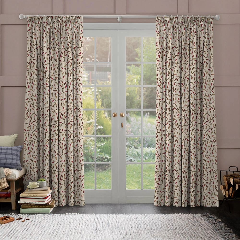 Cervino Woven Jacquard Fabric (By The Metre) Damson