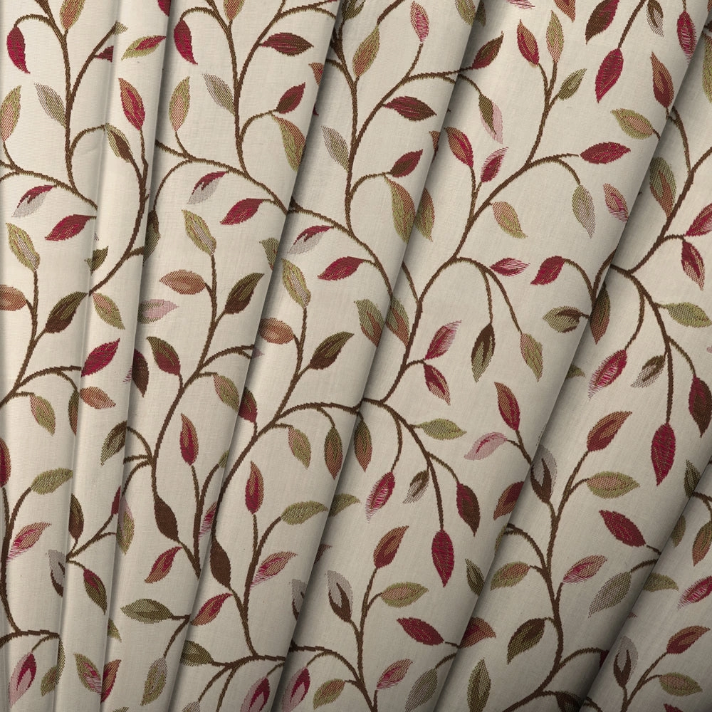Cervino Woven Jacquard Fabric (By The Metre) Damson