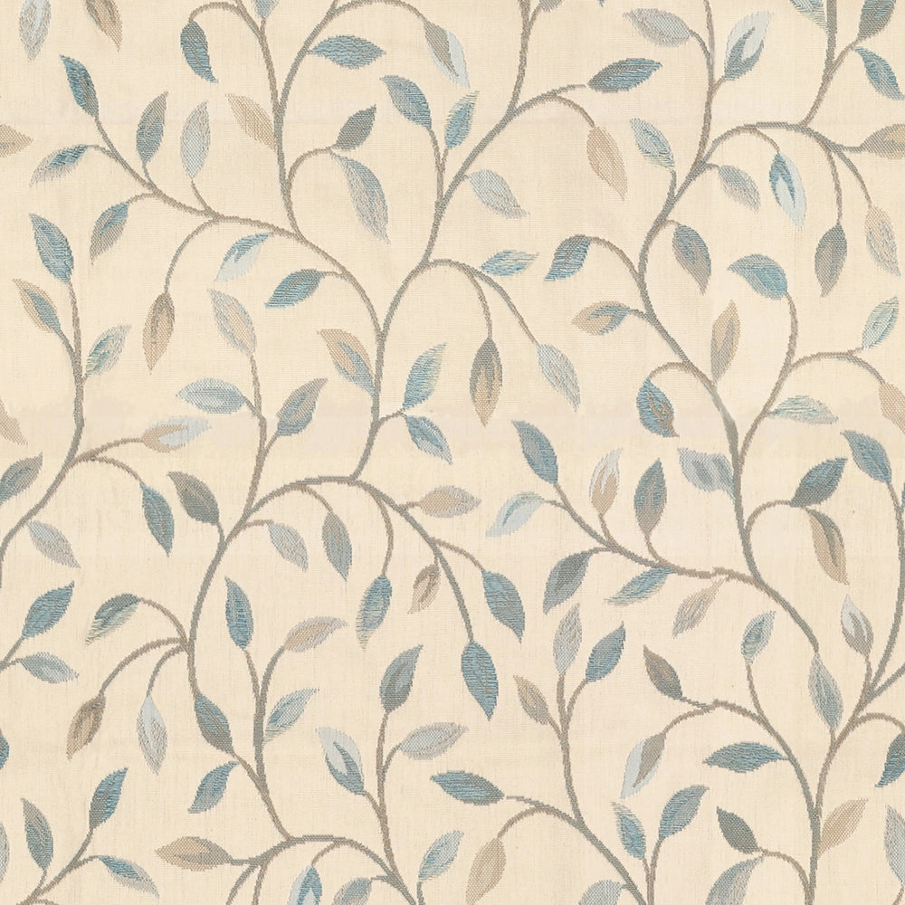 Cervino Woven Jacquard Fabric (By The Metre) Duck Egg elegant table cloth  