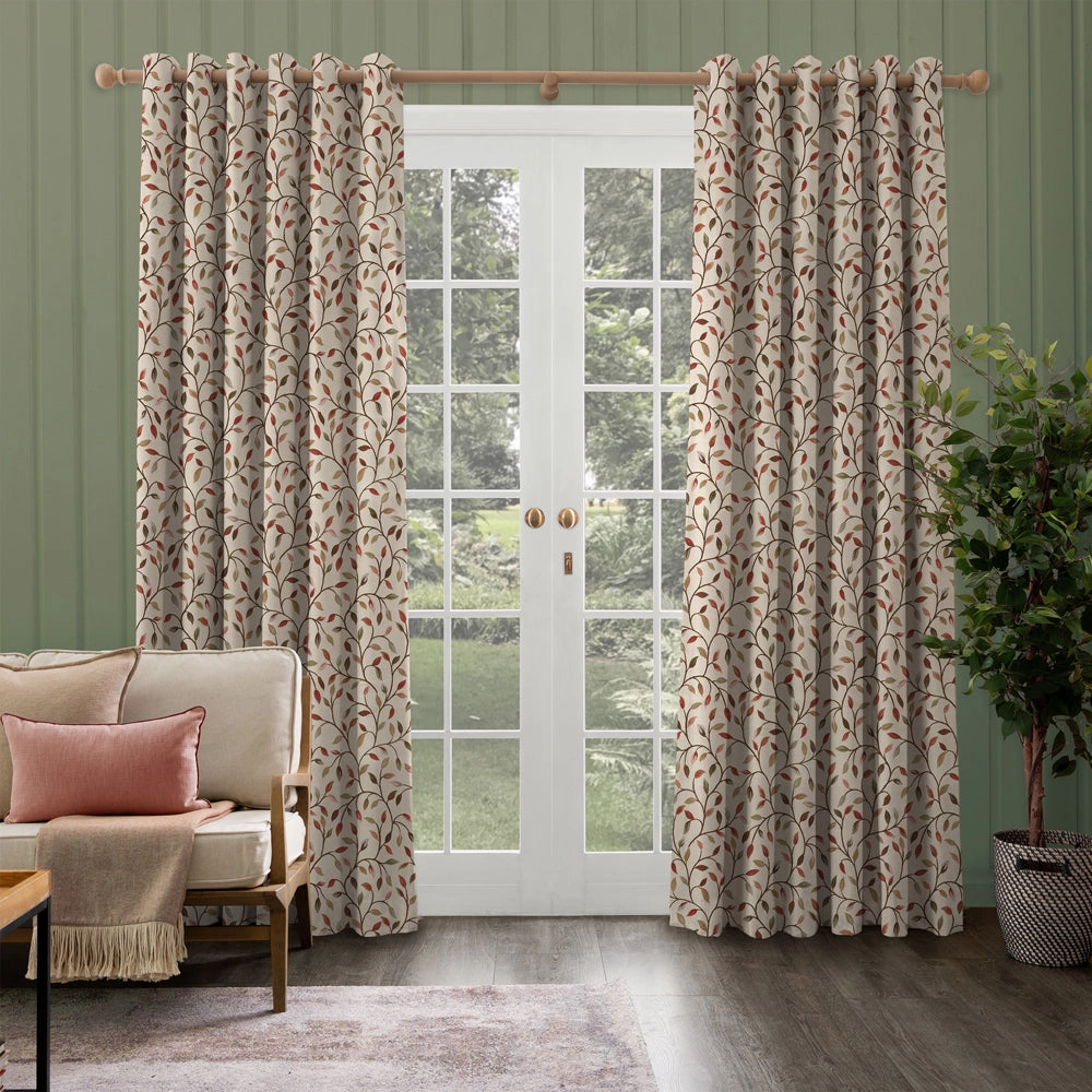 Cervino Woven Jacquard Fabric (By The Metre) Fire