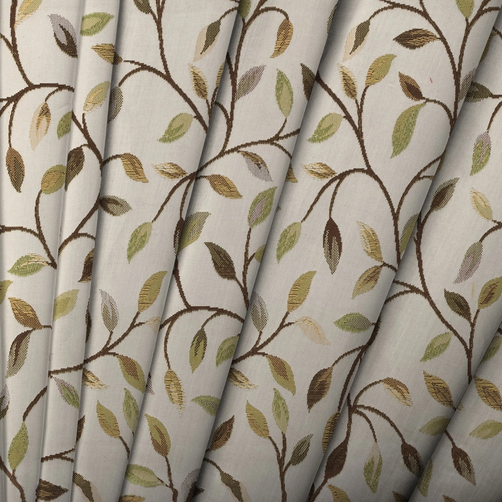 Cervino Woven Jacquard Fabric (By The Metre) Lime