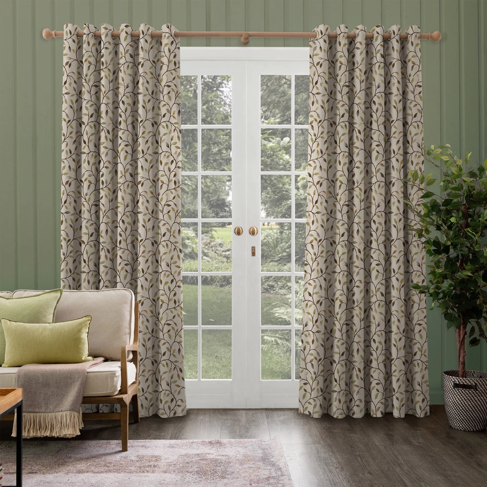 Cervino Woven Jacquard Fabric (By The Metre) Lime