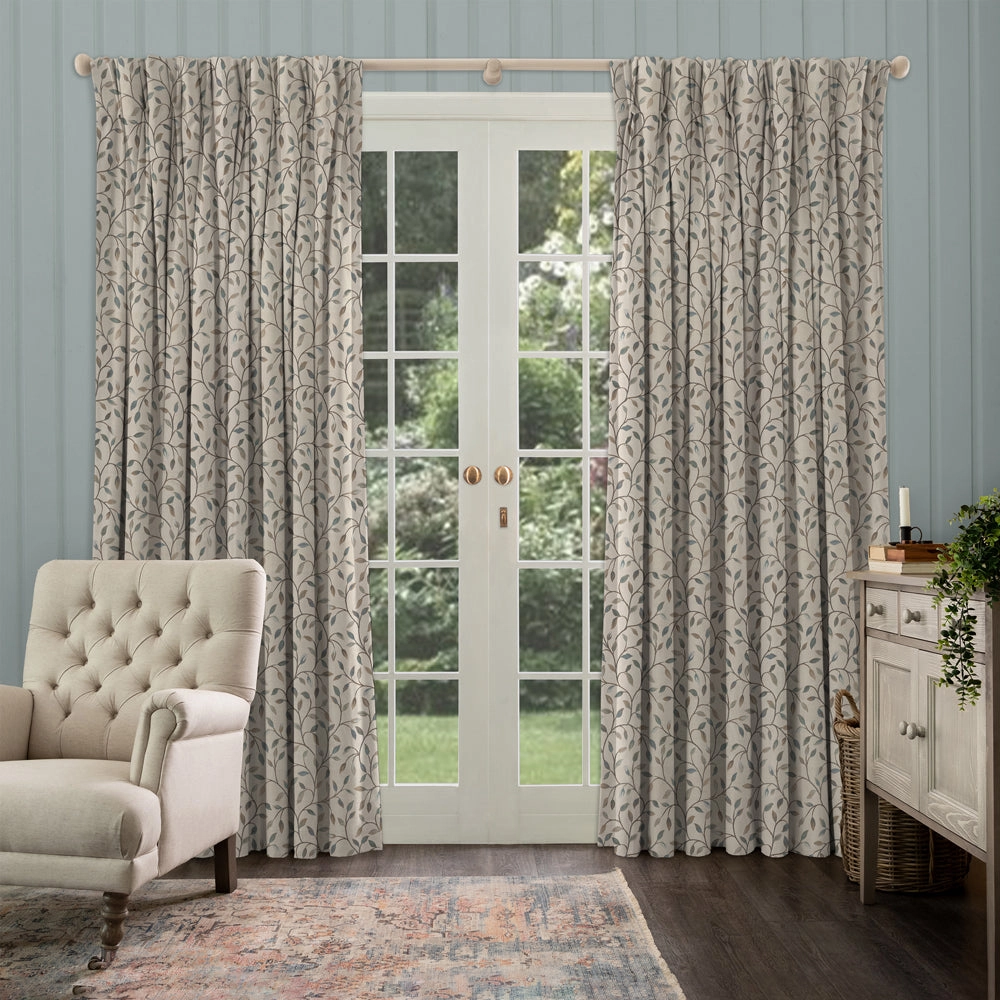 Cervino Woven Jacquard Fabric (By The Metre) Mineral