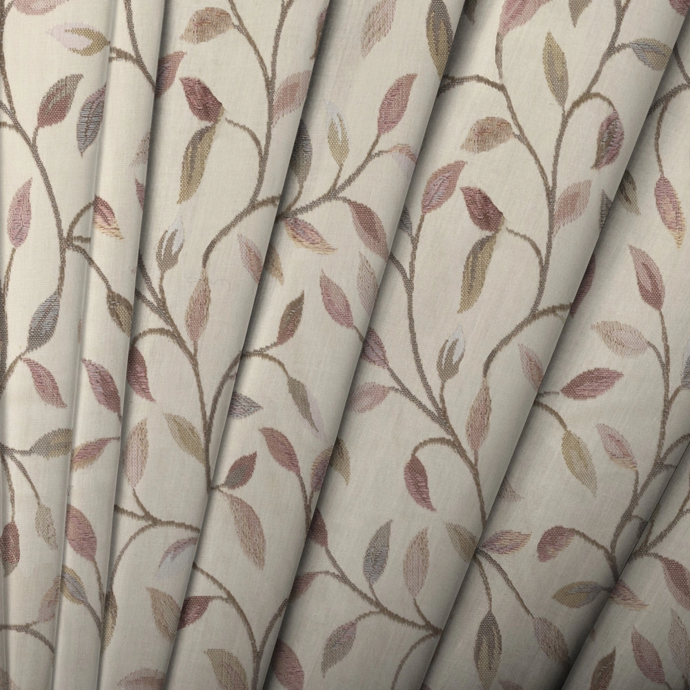 Cervino Woven Jacquard Fabric (By The Metre) Pearl