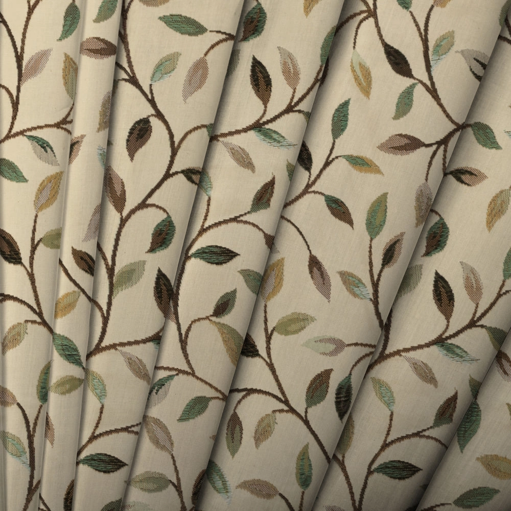 Cervino Woven Jacquard Fabric (By The Metre) Petrol