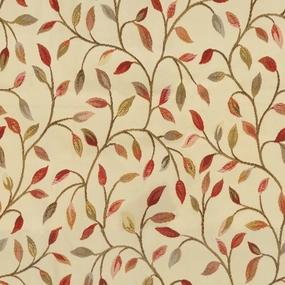 Cervino Woven Jacquard Fabric (By The Metre) Rednut elegant table cloth  