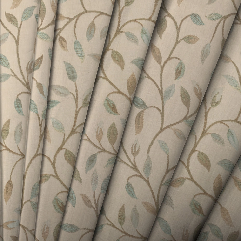 Cervino Woven Jacquard Fabric (By The Metre) Robins Egg