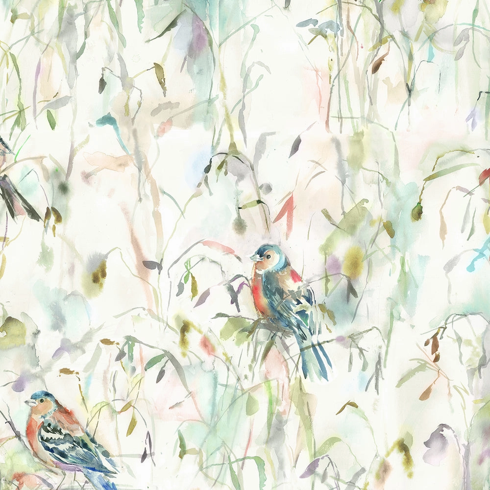 Chaffinch Printed Made to Measure Curtains Linen