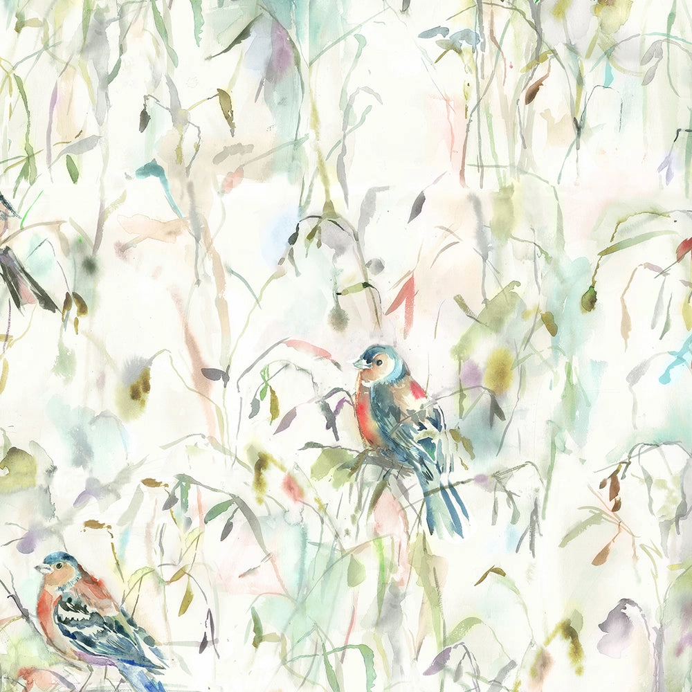Chaffinch Printed Made to Measure Curtains Linen