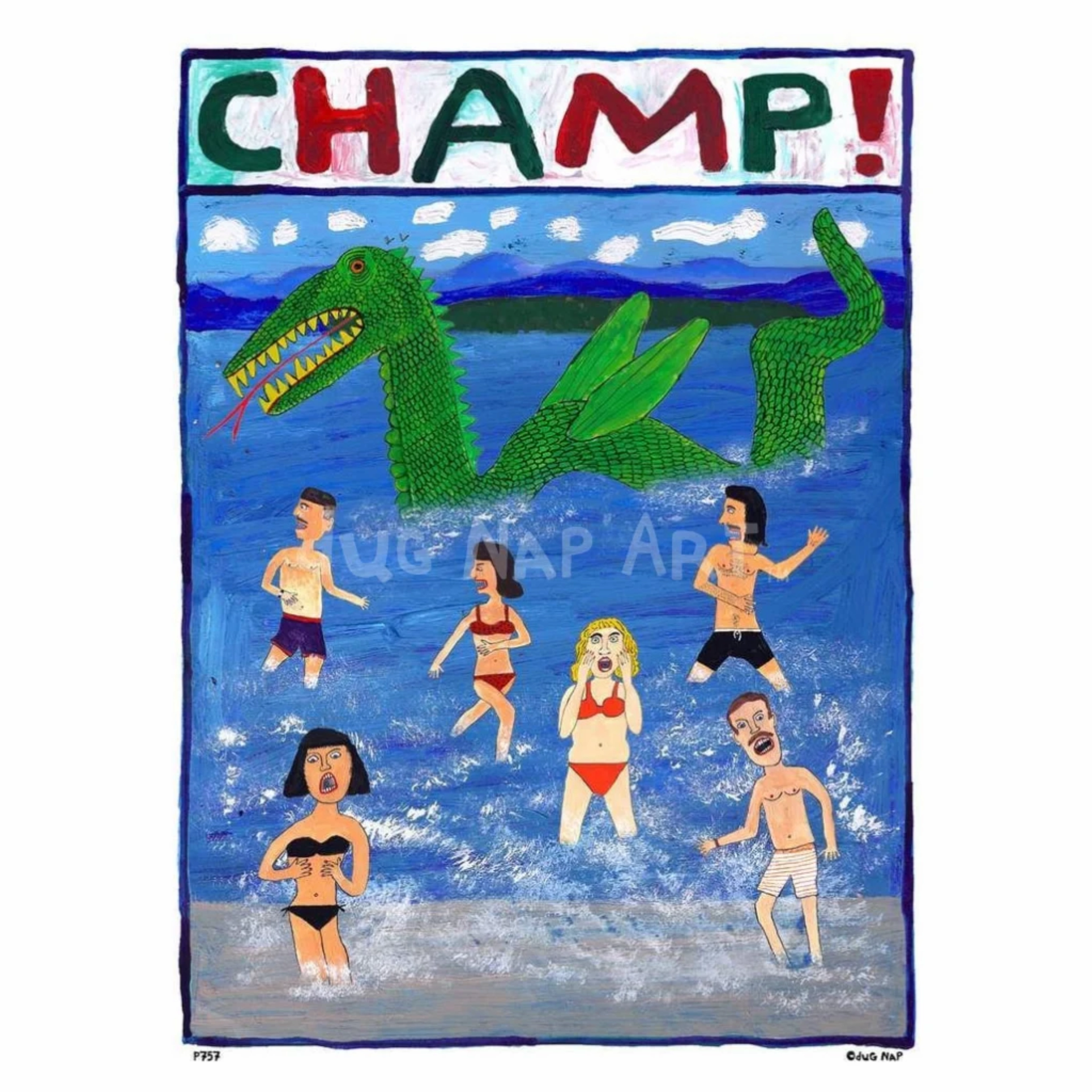 Champ! Art Print (8.5"x11") framed wall decor
