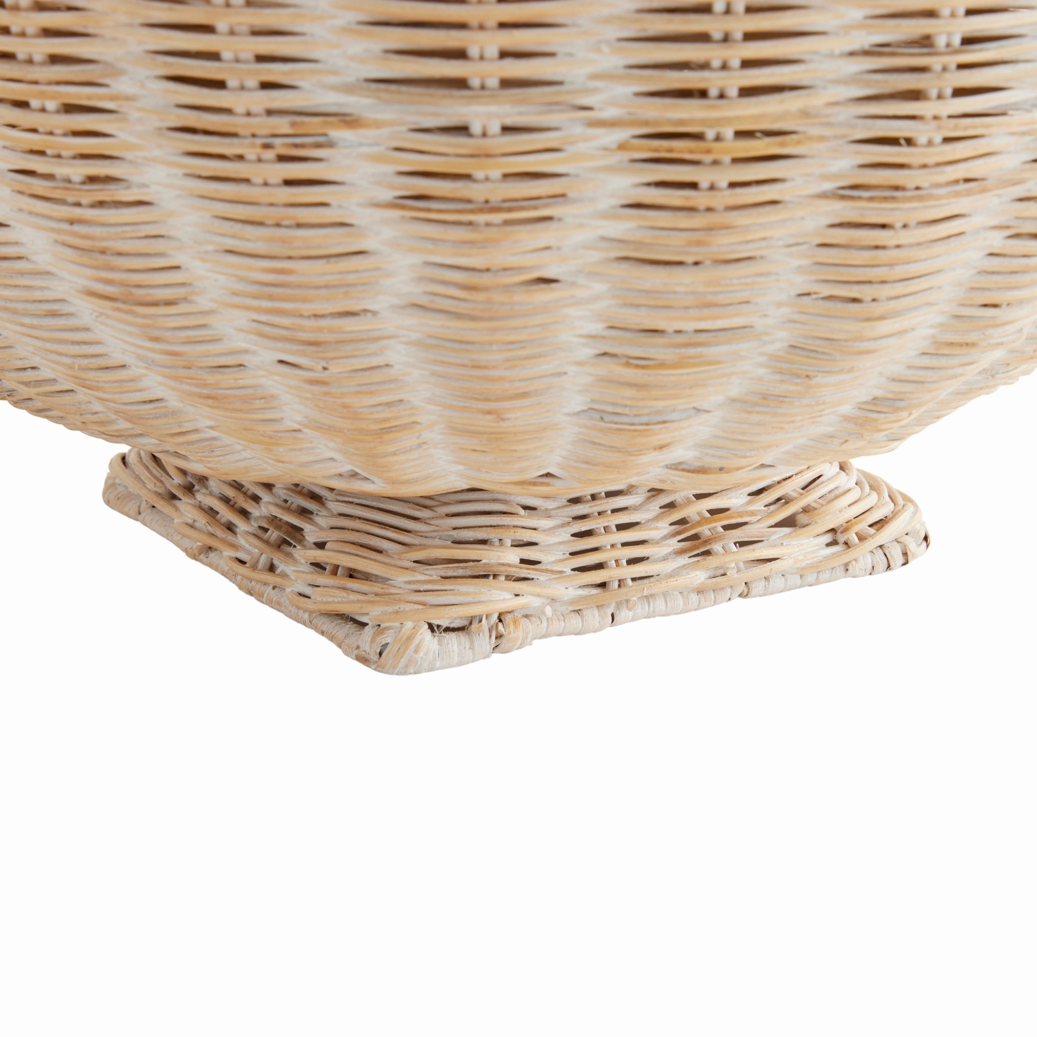 Charleston Rattan Footed Bowl