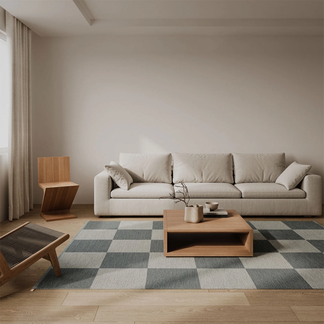Checkerboard Icon Rug