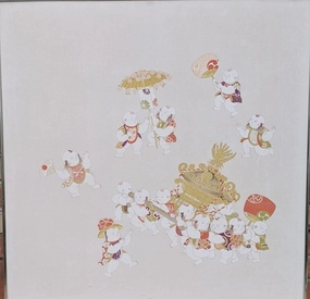 CHINESE SILK PAINTING OF CHILDREN classic mural painting